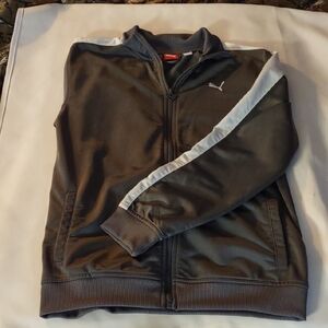 Puma Boy's Dark Gray Track Jacket